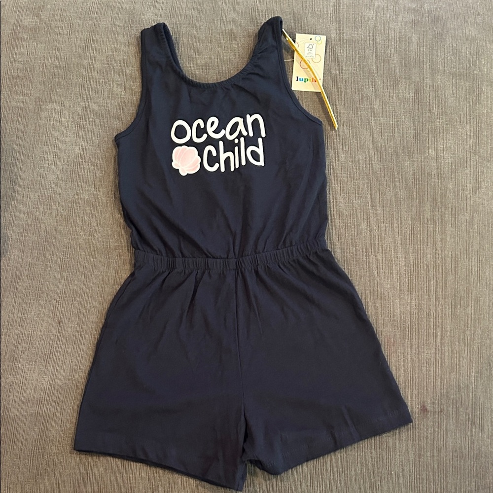 LUPILU Ocean Child Girls Romper 4-6Y NWT